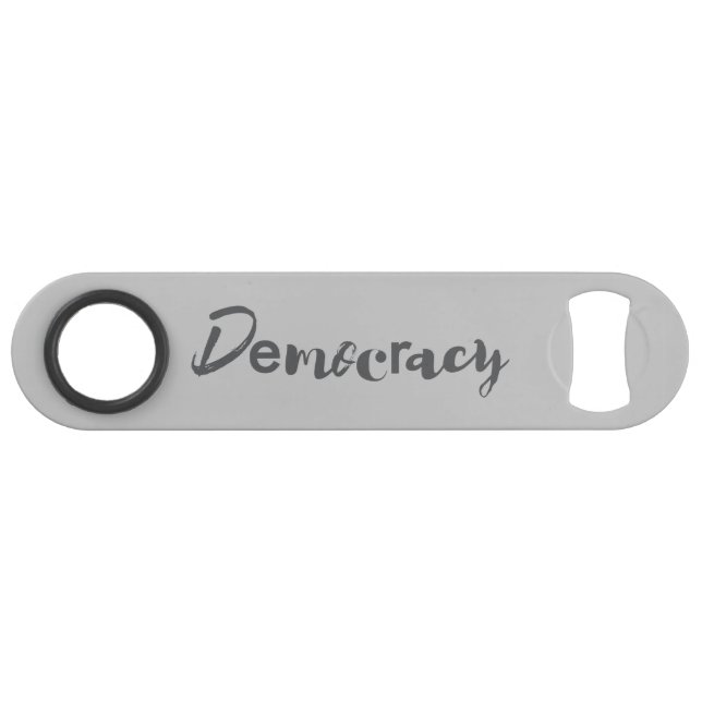 Creative, cool, modern, playful design Democracy Bar Key (Front (Horizontal))