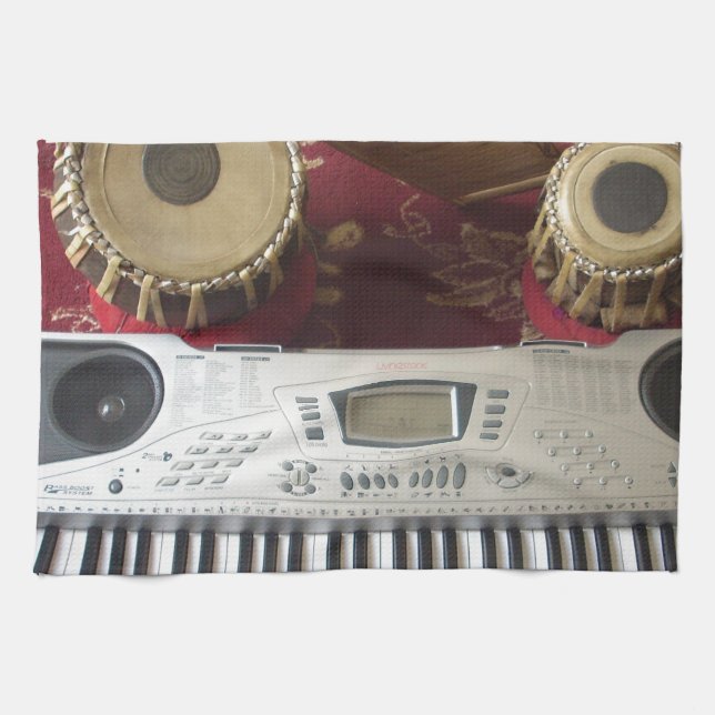 Creative Corner: Musical Tapestry Kitchen Towel (Horizontal)