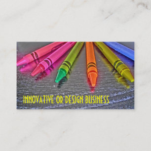 Creative crayon customizable business cards