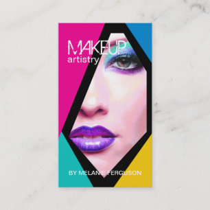 Creative Customizable Makeup Artist Business Cards