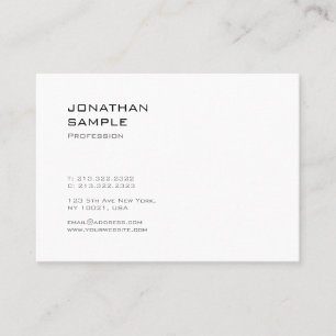 Creative Cute Design Modern Trendy Cool Plain Business Card