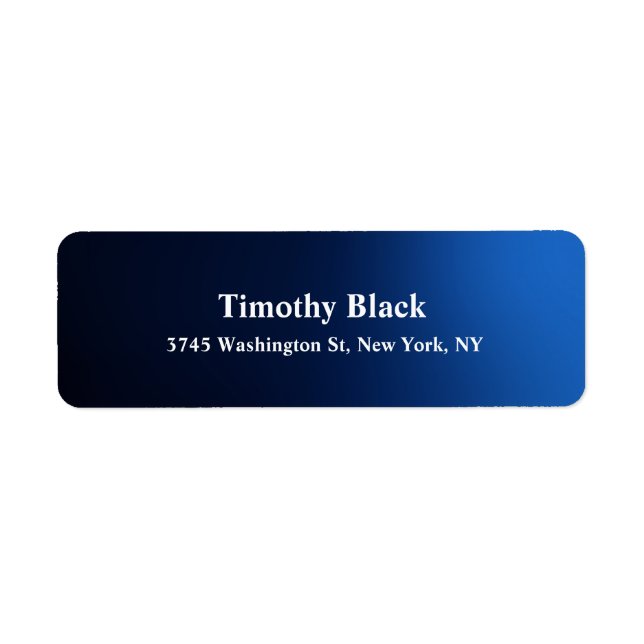 Creative Dark Blue Elegant Plain Modern Style (Front)