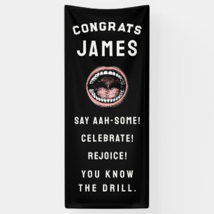 Creative Dental School Graduation Party Banner