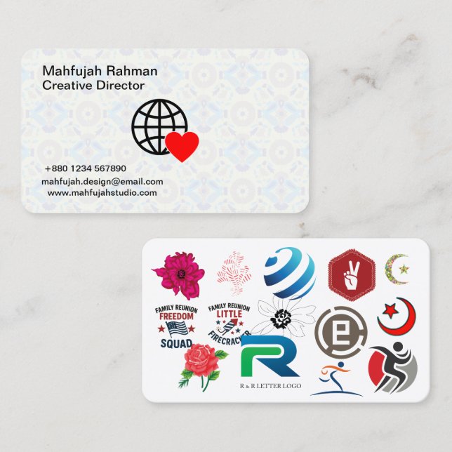 Creative Director Business Card | Modern Branding (Front/Back)