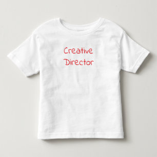 'Creative Director' Fun Playful Artist Typography Toddler T-shirt