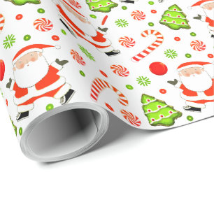 Creative Disc Golf Holiday Gift Wrapping Paper
