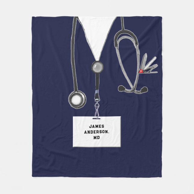 Creative Doctor Fleece Blanket (Front)