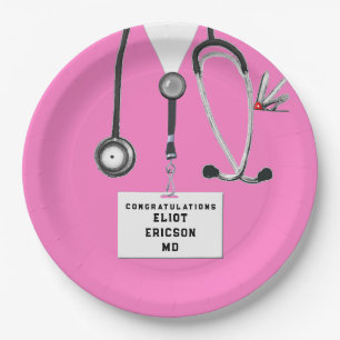 Creative Doctor Graduation Party Paper Plate