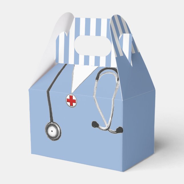 Creative Doctor Party Favor Box (Front Side)