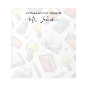 Creative Doodle Pattern Teacher Appreciation Notepad