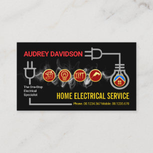 Creative Electric Lightning Circuit Board Business Card