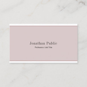 Creative Elegant Minimalist Modern Professional Business Card