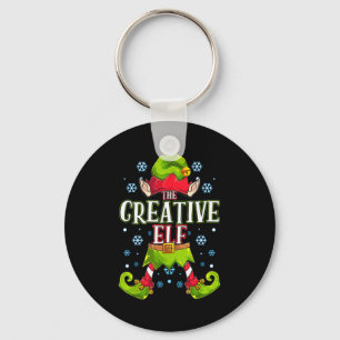 Creative Elf Matching Family Group Christmas Party Keychain