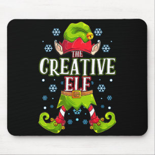 Creative Elf Matching Family Group Christmas Party Mouse Pad