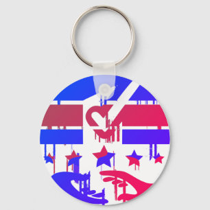 Creative Emblem of Empowerment and Representation Keychain