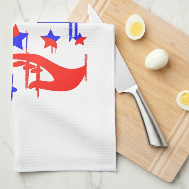 Creative Emblem of Empowerment and Representation Kitchen Towel (Quarter Fold)