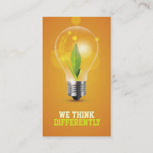 creative energic bulb business card
