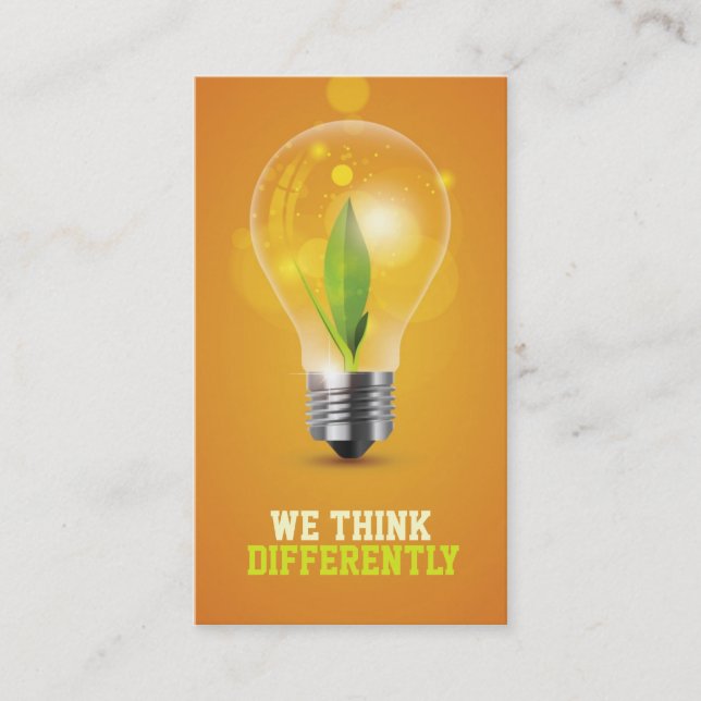 creative energic bulb business card (Front)