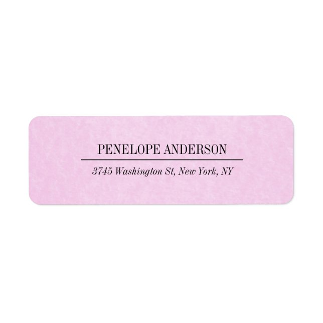 Creative Feminine Light Pink Simple Elegant Modern (Front)