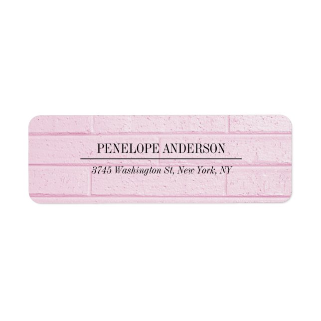Creative Feminine Pink Wall Simple Elegant Modern (Front)