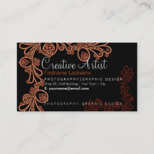Creative Floral Artist Business Card