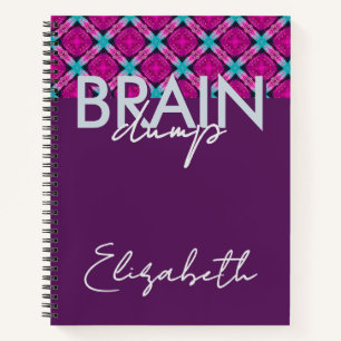 Creative Flow Brain Dump Mindset Organizer fuschia Notebook