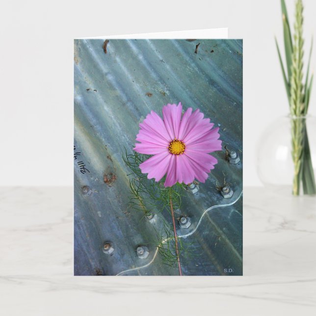 Creative Flower Greeting Card (Front)