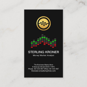 Creative Forex Stock Graph Financial Consultant Business Card