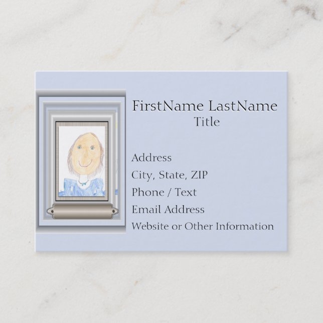 Creative Frame and Mat For Your Masterpiece Business Card (Front)