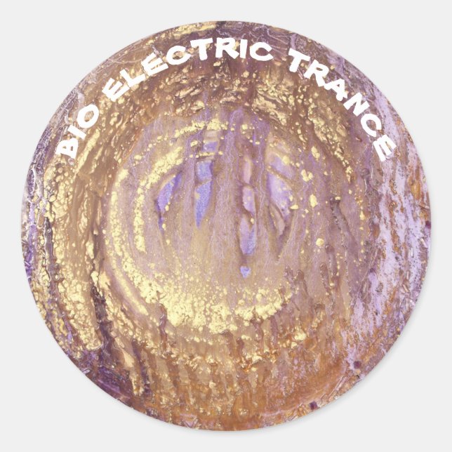 Creative Frequencies Stickers, Bio-Electric Trance Classic Round Sticker (Front)