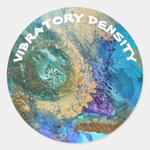 Creative Frequencies Stickers, Vibratory Density Classic Round Sticker