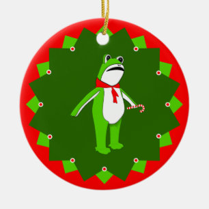 Creative Frog 2026 Ceramic Ornament
