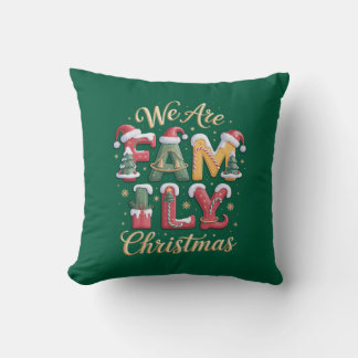 Creative & Fun Family Christmas Throw Pillow