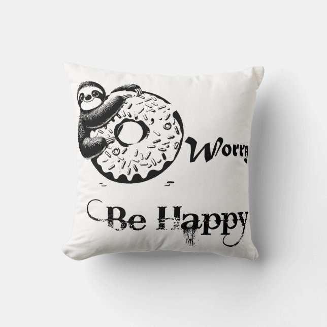 Creative, fun puns & Humour text design Throw Pillow (Front)