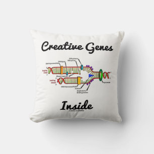 Creative Genes Inside (DNA Replication) Throw Pillow