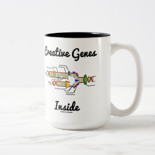 Creative Genes Inside (DNA Replication) Two-Tone Coffee Mug