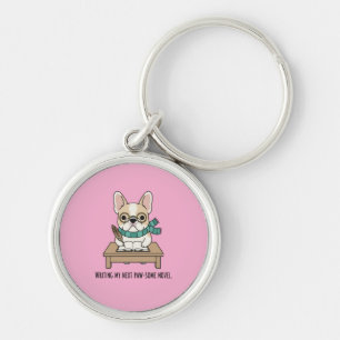 Creative Genius French Bulldog Pink Accessory Keychain