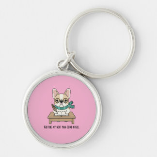 Creative Genius French Bulldog Pink Accessory Keychain