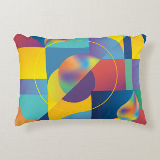 Creative Geometric: Abstract Vintage Cover. Accent Pillow