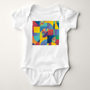Creative Geometric: Abstract Vintage Cover. Baby Bodysuit