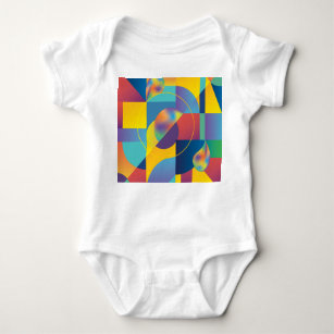 Creative Geometric: Abstract Vintage Cover. Baby Bodysuit