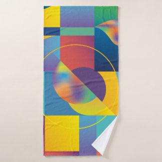 Creative Geometric: Abstract Vintage Cover. Bath Towel