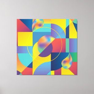 Creative Geometric: Abstract Vintage Cover. Canvas Print