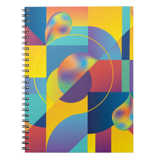 Creative Geometric: Abstract Vintage Cover. Notebook (Front)