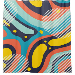 Creative geometric colourful background with patte