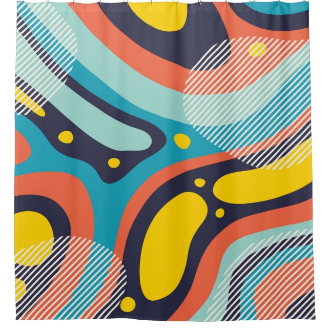 Creative geometric colourful background with patte (Front)