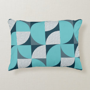 Creative geometric shape pattern accent pillow
