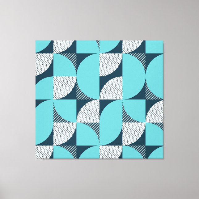 Creative geometric shape pattern canvas print (Front)