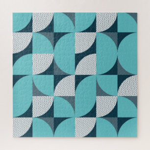 Creative geometric shape pattern jigsaw puzzle