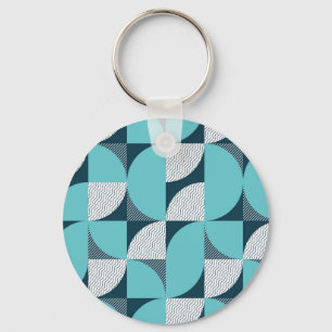 Creative geometric shape pattern keychain